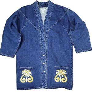 Vintage Christie of California Women's Denim Jacket Size 14